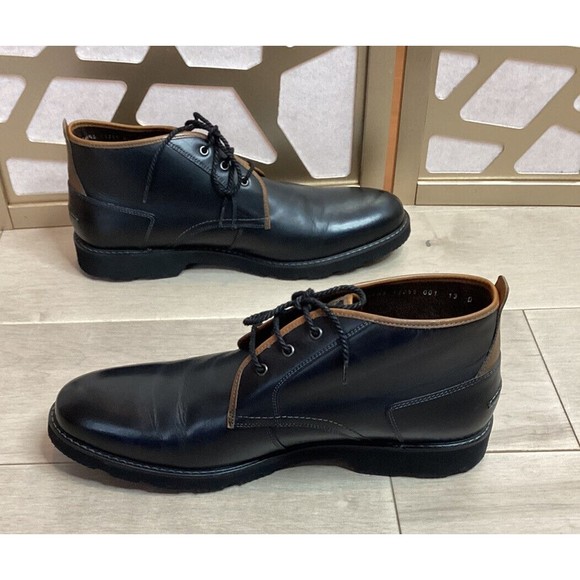 Florsheim Casey Chukka Boot 13255 Mens Black Leather Lace Up Dress Boots 13 main image 9
